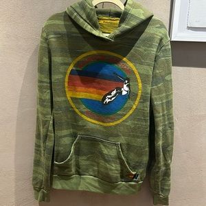 AVIATOR NATION MALIBU RELAXED PULLOVER HOODIE - L